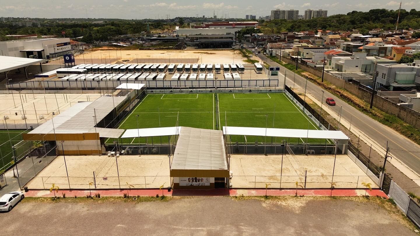 Visão dos campos de futebol
